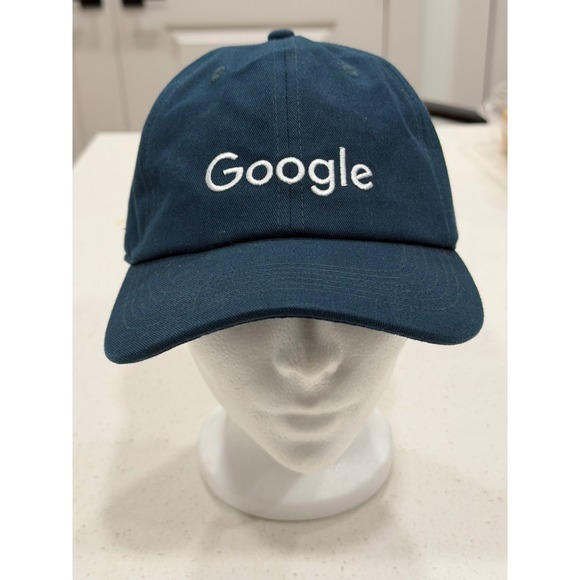 Google Embroidered Baseball Cap Dark Teal Adjustable Strap Men's - Picture 2 of 10